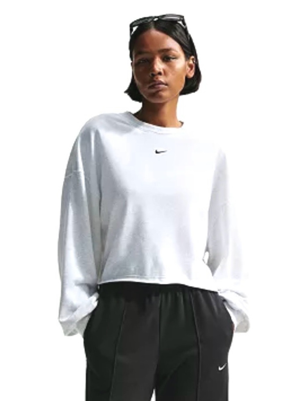 Nike Oversized French Terry Sweatshirt Birch Heather Grey M. NWT